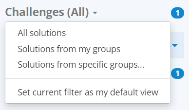 Filter Dropdown