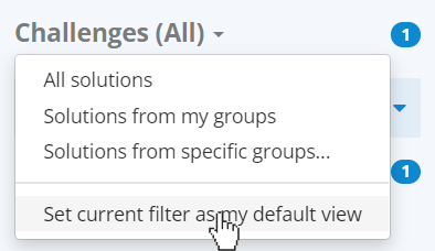 Set Default Filter