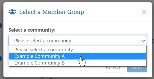 Select a Community
